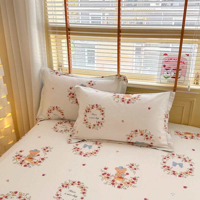 Simple Cotton Twill Pillowcase 40x40cm One-Piece Soft Student Home Bedding | Home & Living Bedding Sets