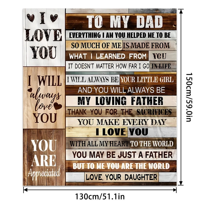 Cozy Polyester Letter Print Blanket for Couch and Sofa Decor | Home Textiles & Throws