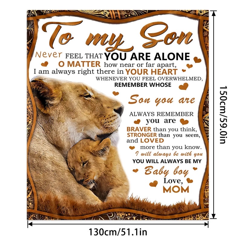 Cozy Polyester Letter Print Blanket for Couch and Sofa Decor | Home Textiles & Throws