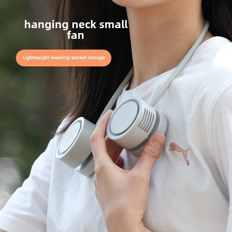 Portable Leafless Neck Fan USB Rechargeable Mini Aromatherapy Fan for Hands-Free Cooling | Personal Care & Accessories
