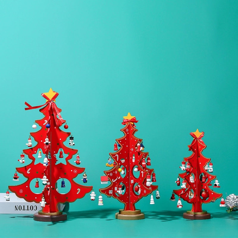 Handmade Wooden Christmas Decorations for Desktop Kids Toys and Window Ornaments | Christmas Decorations & Gifts