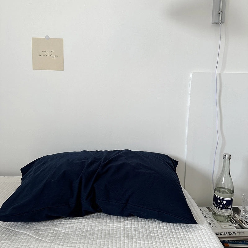 Pure Cotton Pillowcase Pair 48x74cm Soft Pillow Core Liner Cover | Home Textiles Bedding