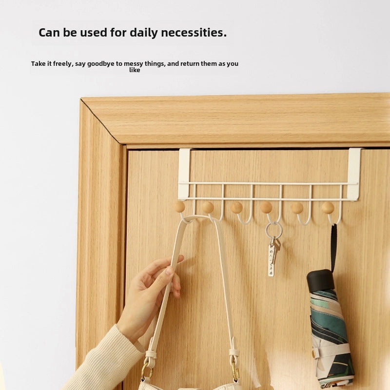 FaSoLa Punch-free Door Top Hat Rack Hanging Organizer for Bedroom Storage Sundries|Home Storage & Organization