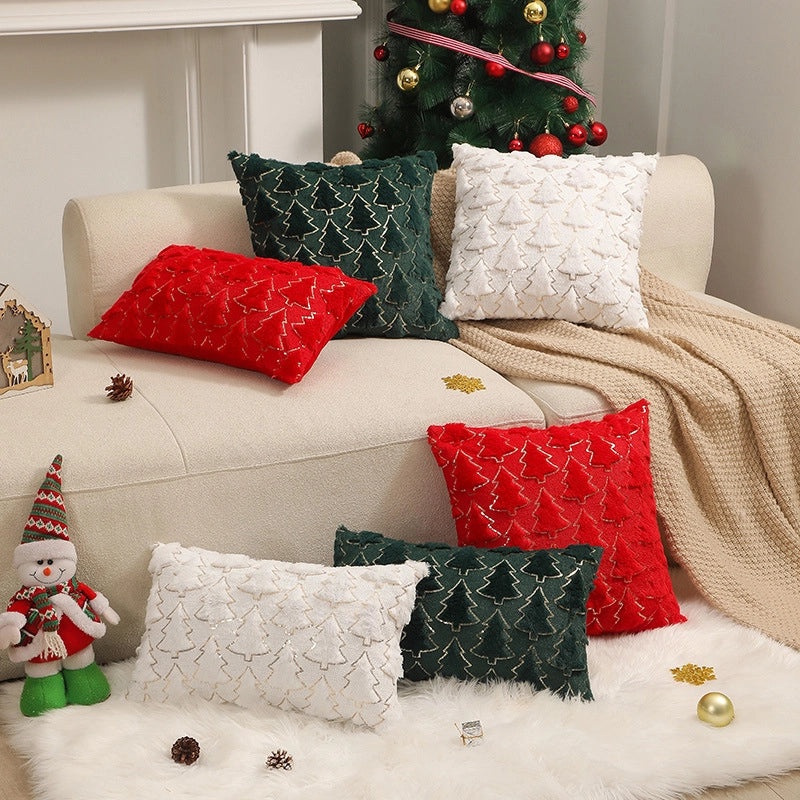 Nordic Christmas Tree Pillow Covers Polyester Cushion Case Sofa Decor|Home Decor