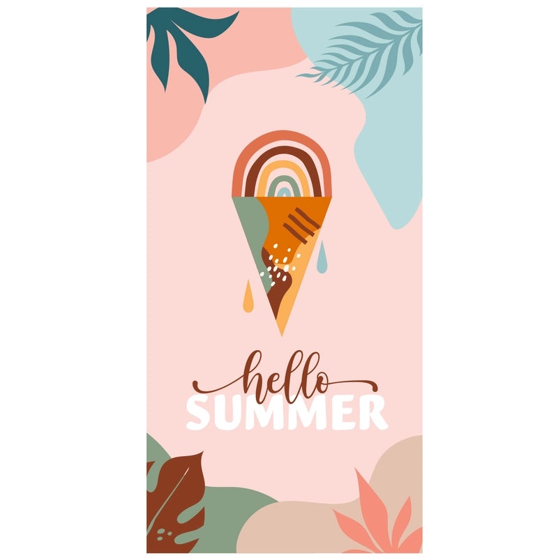 Underwater Animal Print Double-Sided Velvet Polyester Bath Towel | Bath & Beach Towels