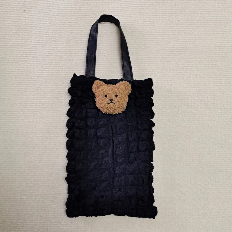 Portable Solid Color Bubble Fiber Tissue Holder|Home & Living Accessories