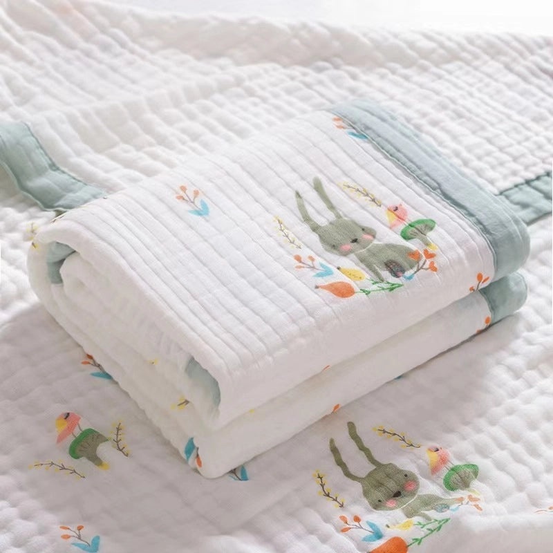 Newborn Baby Soft Cotton Bath Towel Absorbent Gauze Wrap Summer Lightweight Quilt|Baby Bath & Towels