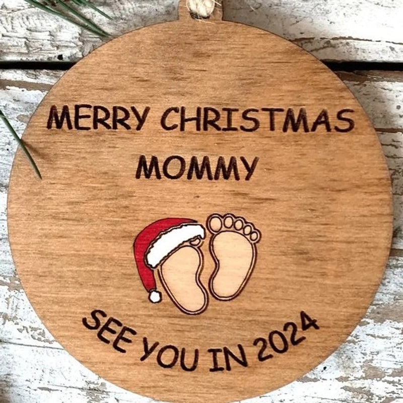 Christmas Modern Pastoral Style Wooden PVC Ornament|Home Decor & Seasonal Decorations