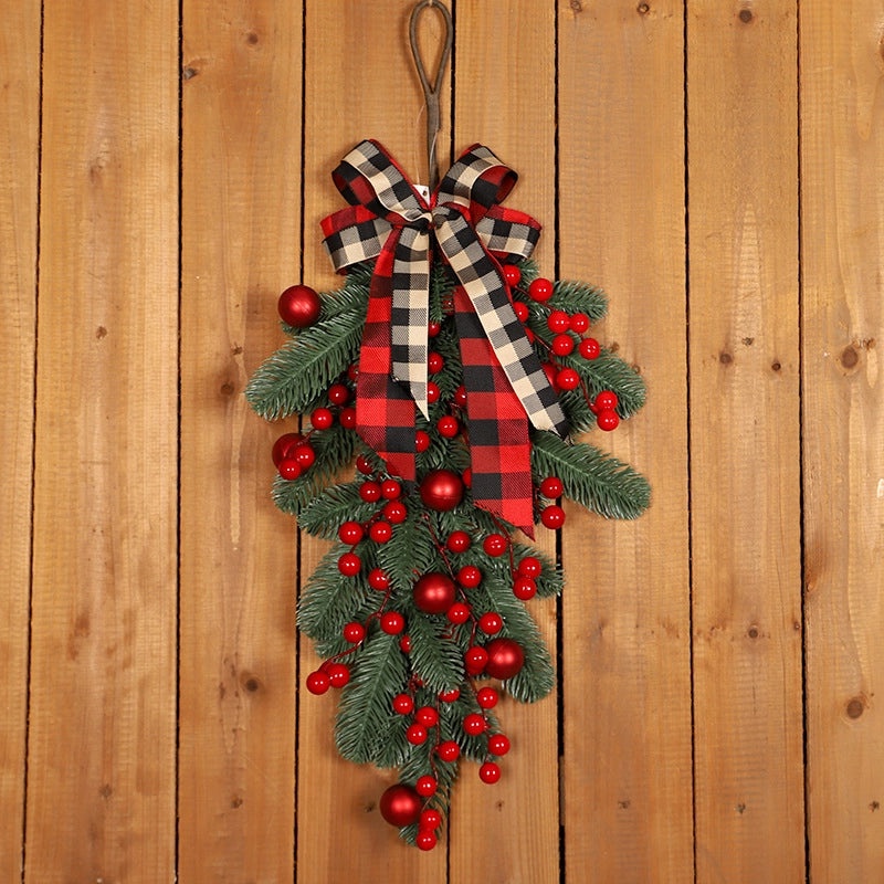 Red Fruit Upside Down Christmas Tree Wall Hanging for Home and Hotel Decoration|Home Decor