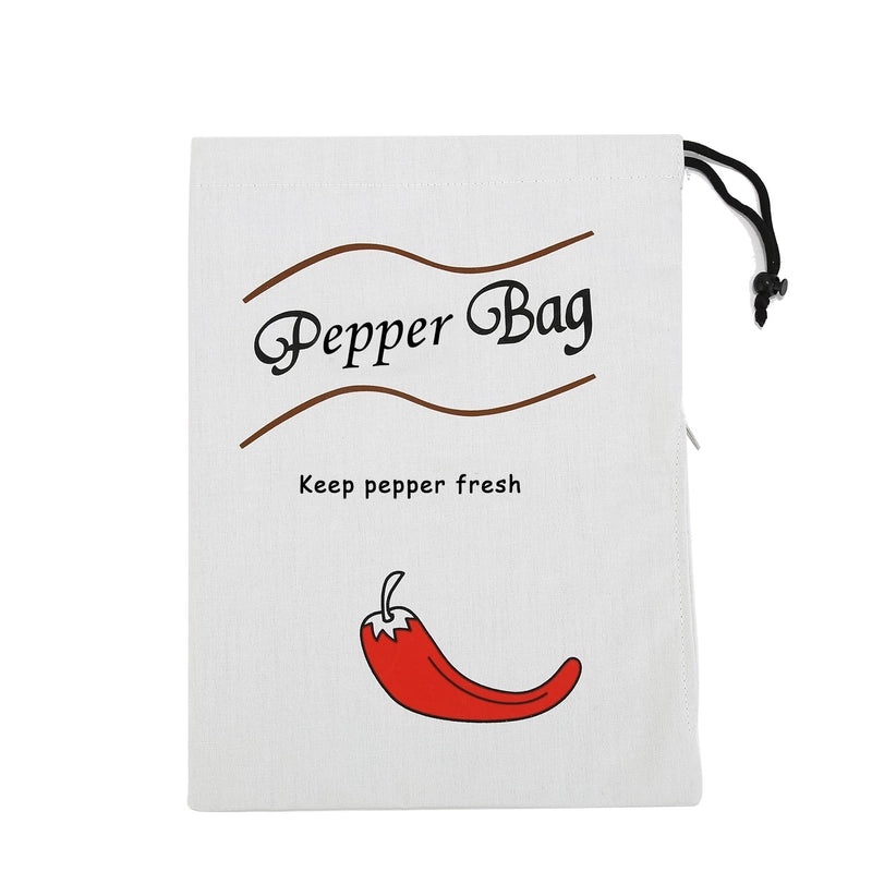 Chili Pepper Letter Pattern Nonwoven Storage Pouch|Home Storage & Organization