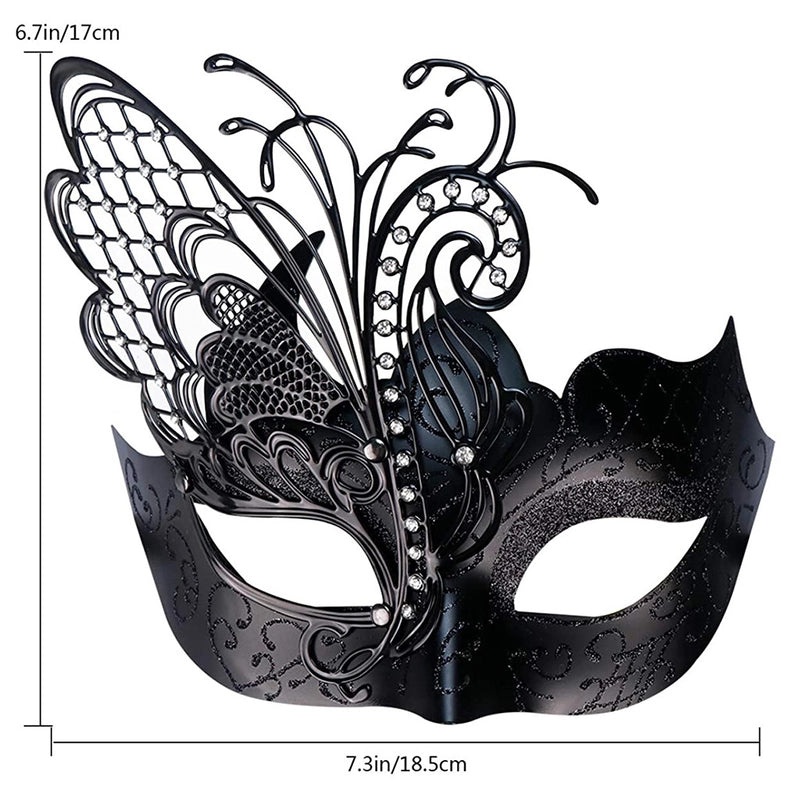 Elegant Minimalist Butterfly Party Accessory Plastic Metal for Halloween Easter Mardi Gras | Party Supplies