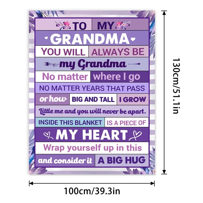 Cozy Polyester Letter Print Blanket for Couch and Sofa Decor | Home Textiles & Throws