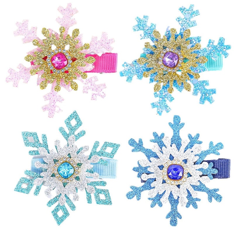 Christmas Snowflake Hairpin Cute Holiday Festival Plastic Accessory|Hair Accessories