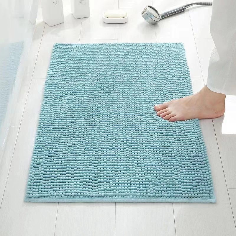 Soft Chenille Plush Floor Mat | Bathroom & Bedroom Carpet Absorbent Door Rug | Home Decor Accessories|Bath Mats