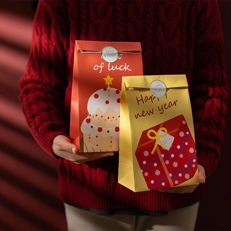 Festive New Year Letter Paper Gift Bags Set | Party Supplies