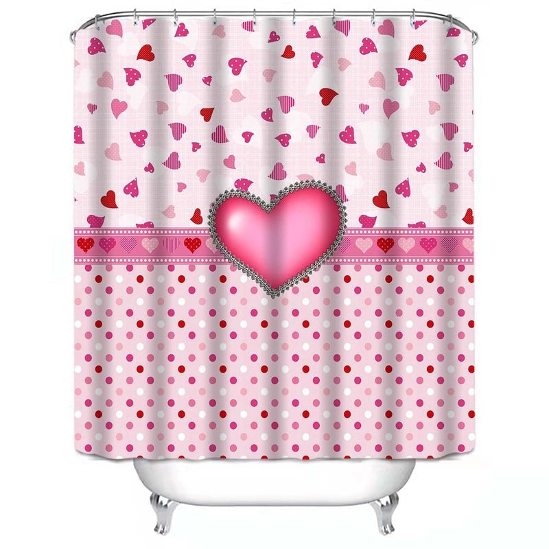 Sweet Heart Shape Polyester Door Curtain for Bathroom|Home Decor Curtains