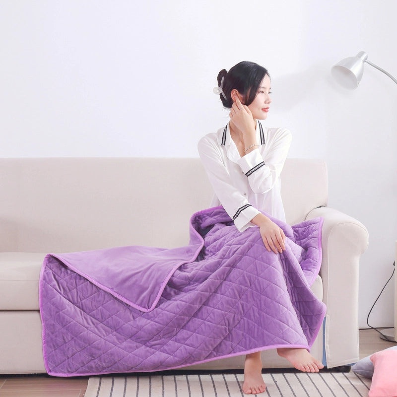 Cozy Solid Color Electric Throw Blanket for Bedding|Home Textiles & Bedding