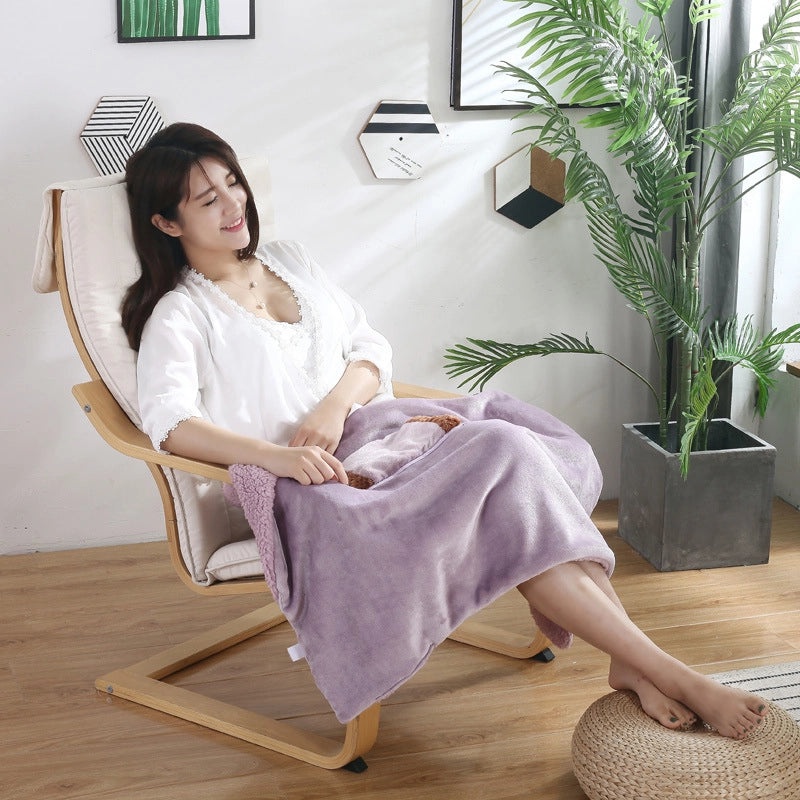 Cozy Solid Color Electric Throw Blanket for Bedding|Home Textiles & Bedding