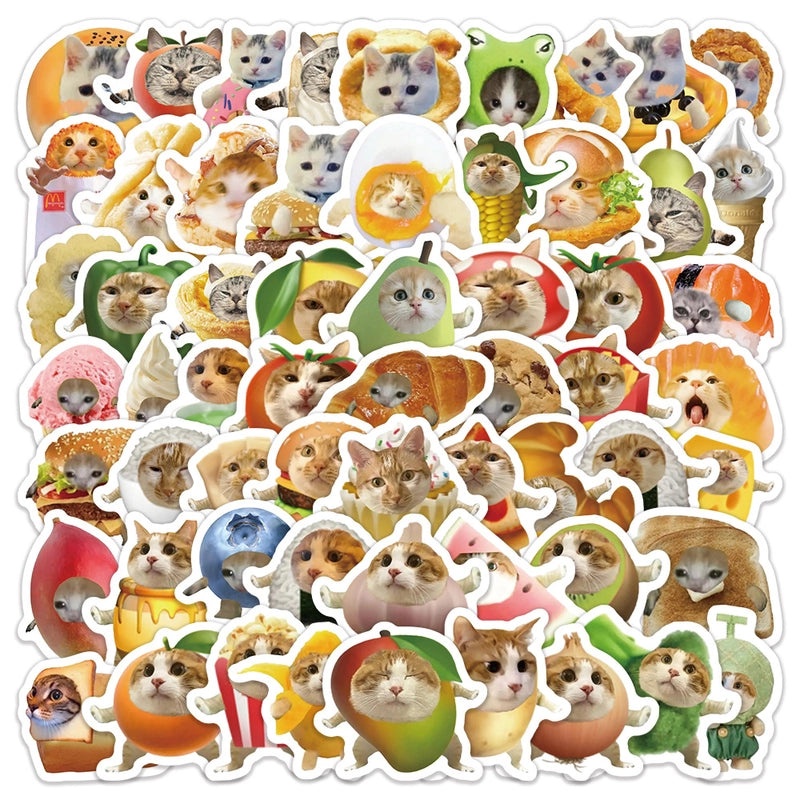 Cute Cat PVC Stickers Set for Learning and Decoration | Home & Living Accessories