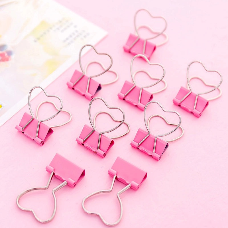 Cute Red Heart Metal Hair Clip with Long Tail | Hair Accessories