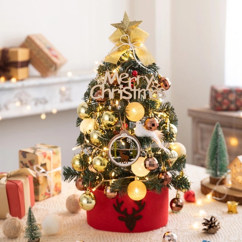 45cm Small Flocking Christmas Tree Set DIY Holiday Decoration Ornaments for Home | Christmas Decorations