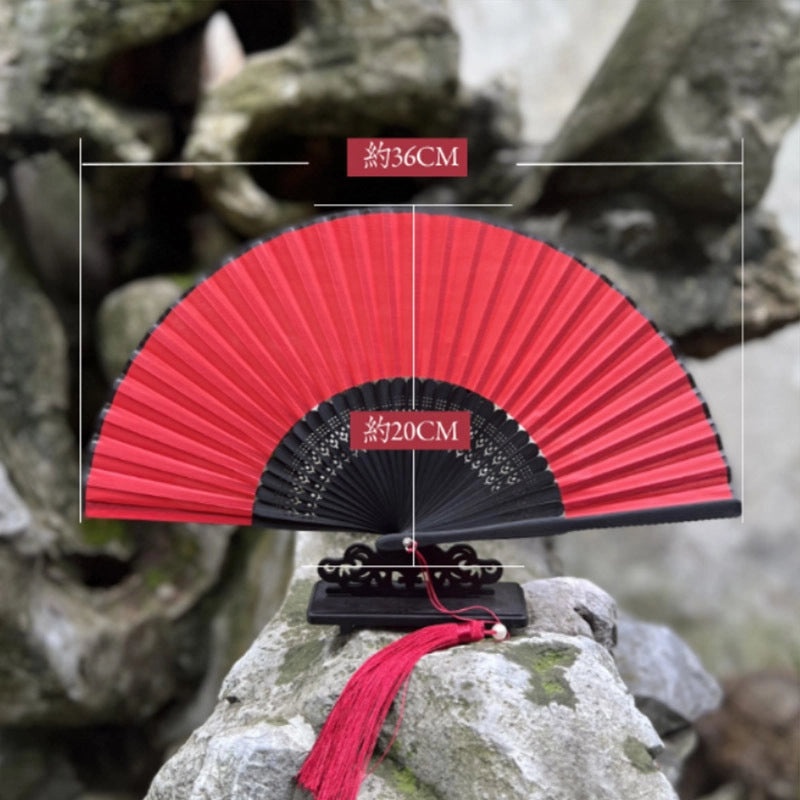 Chinoiserie Raw Silk Solid Color Fans for Heating & Decoration|Home & Living Fans & Cooling Accessories