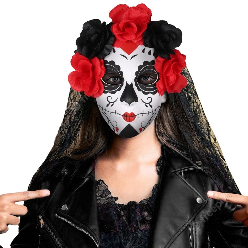 Halloween Floral EVA Party Mask Minimalist Design | Halloween Masks