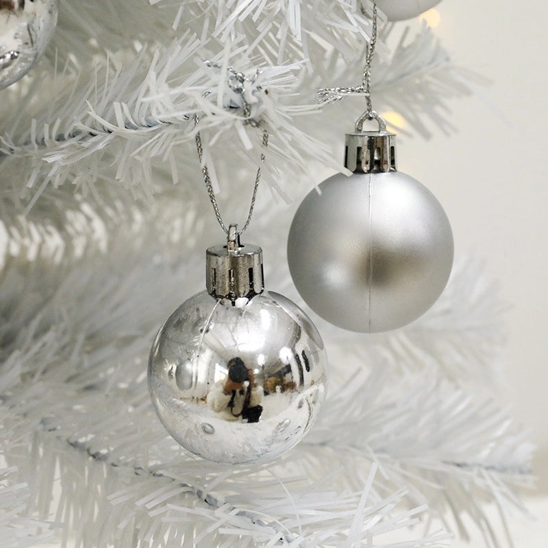 Mini White LED Christmas Tree with Ornaments for Home Desktop Decoration | Christmas Home Decor