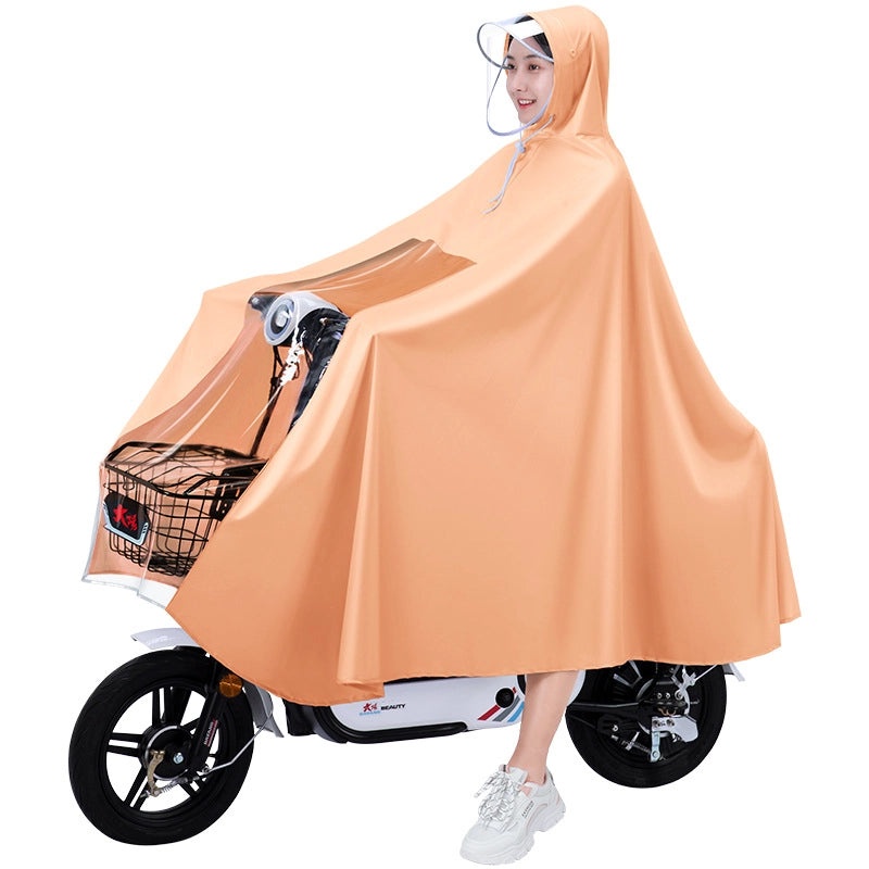 Electric Motorcycle Raincoat Thickened Adult Full-Body Non-Disposable Long Poncho for Outdoor Use|Motorcycle Rain Gear