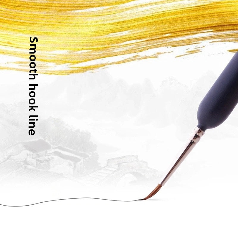 Wolf Hair Brush Set Fine Tip Hook Pen for Acrylic Watercolor Gouache Oil and Traditional Chinese Painting|Art Supplies
