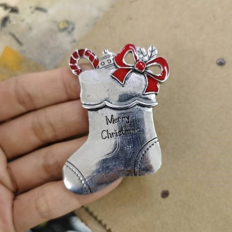 Christmas Tree Snowman Santa Claus Pendant Holiday Metal Charms | Christmas Jewelry