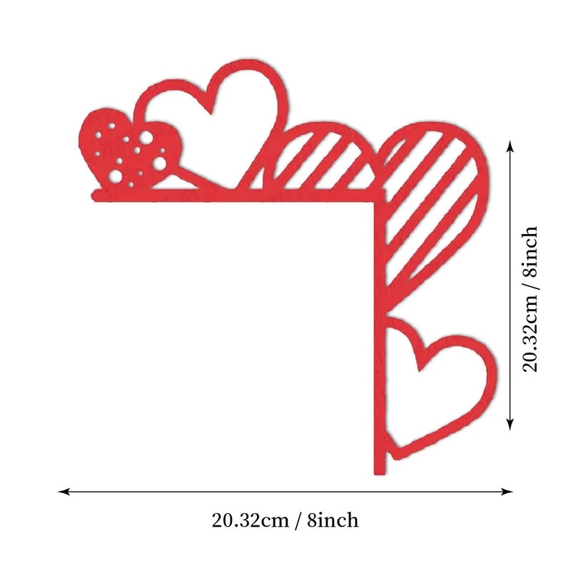 Minimalist Heart Letter Wood Door Frame Wall Art for Valentine's Day | Home Decor