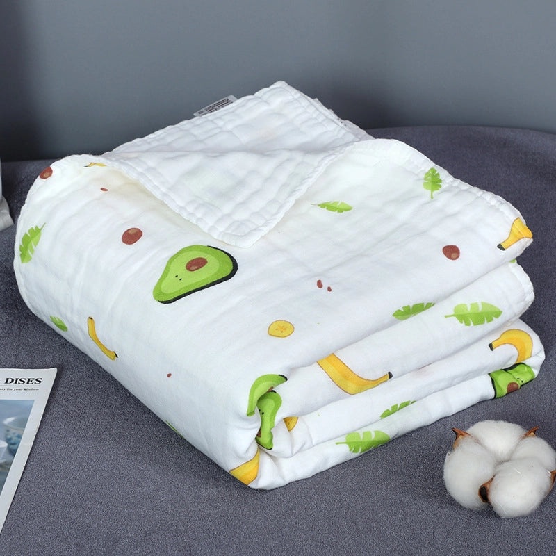 Newborn Cotton Six-layer Gauze Bath Towel Soft Baby Bath Swaddle Wrap|Baby Bath & Towels