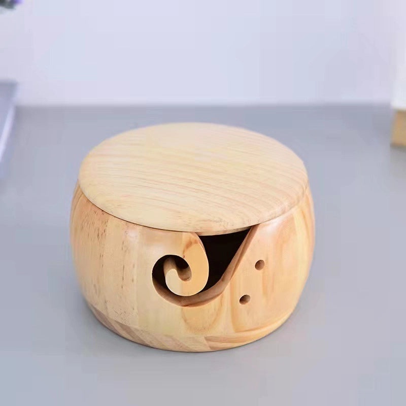 Creative Handmade Wool Storage Bowl for Knitting Needles | Home Decor & Craft Storage