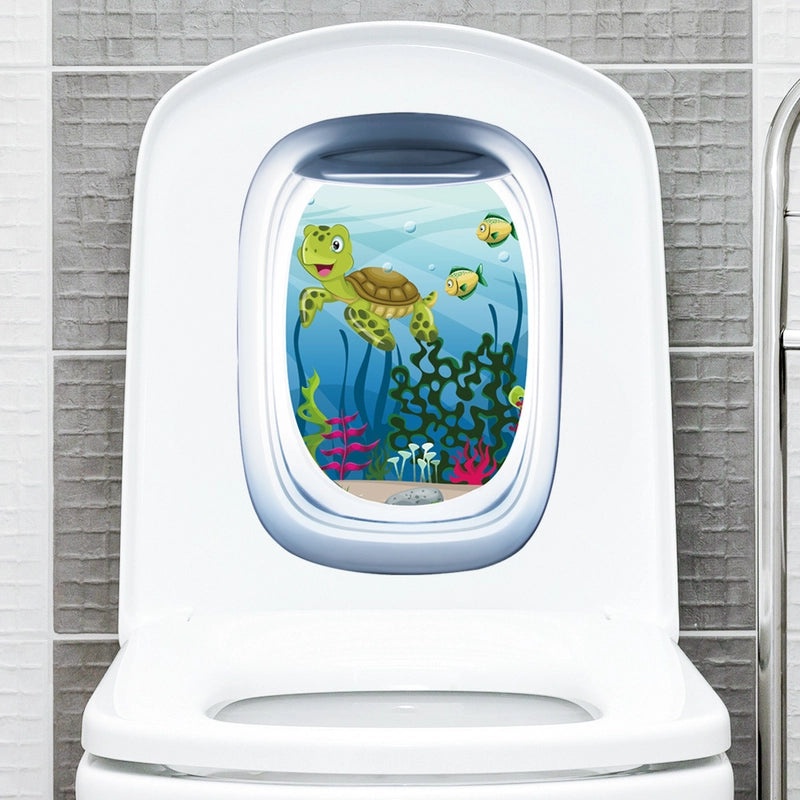 Elegant Landscape PVC Wall Sticker for Bathroom Decor|Home Decor & Wall Art