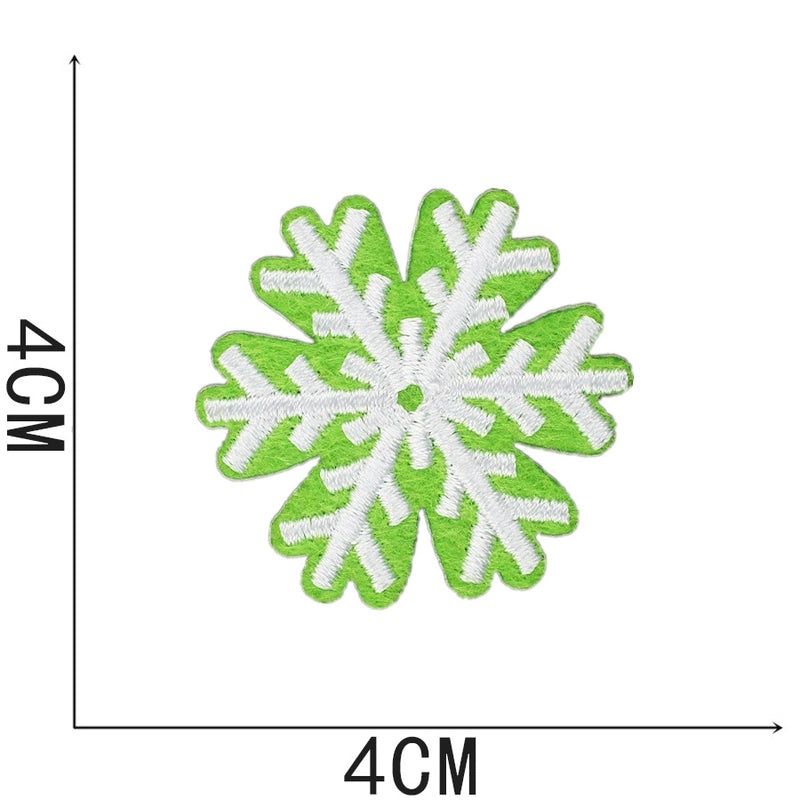 Christmas Cartoon Santa Claus Snowflake Embroidered Patch for Clothing Accessories|Clothing Accessories