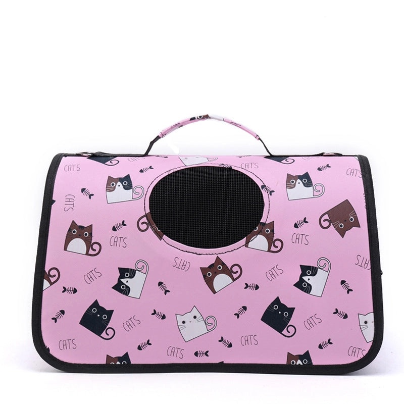 Foldable Space Capsule Pet Carrier Backpack for Small Dogs and Cats Portable Outing Cage Bag|Pet Carriers & Travel Gear