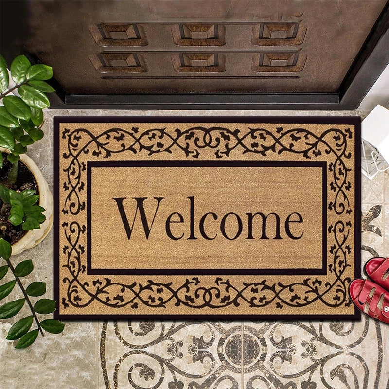 Retro Floral Animal Print Polyester Bath Rug for Bathroom | Home Decor & Bath Accessories