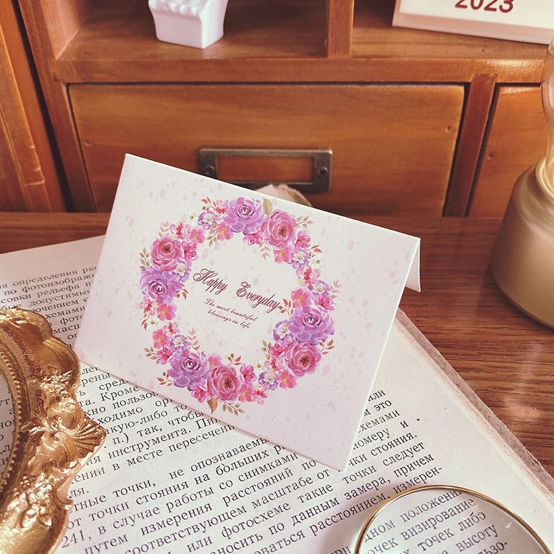 200 Pieces Valentine’s Day Sweet Floral Paper Date Festival Greeting Card Invitations Bulk|Greeting Cards & Invitations