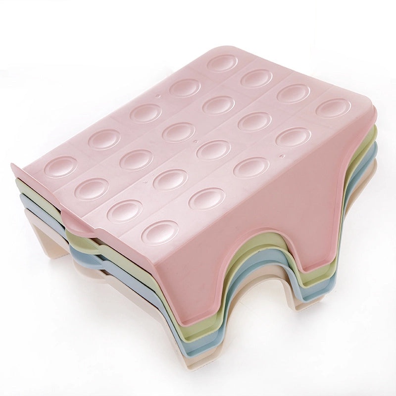 Double-layer Plastic Shoe Rack | Home Storage Organizer | Space-saving, Economical Shoe Holder | Simple Design | Shoe Storage Rack|Storage & Orga