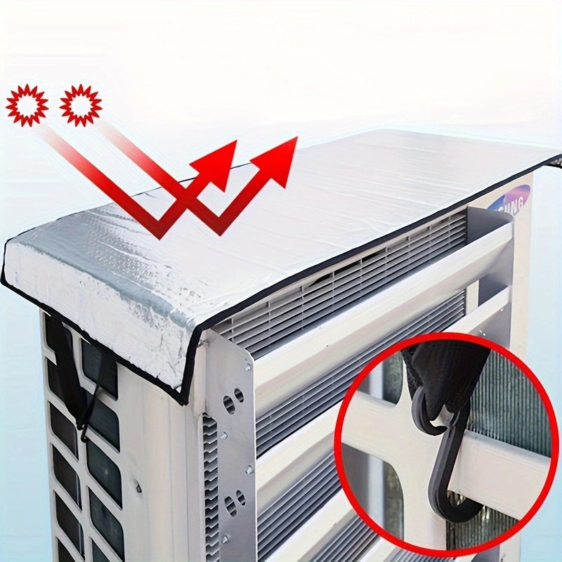 Rectangular Aluminum Film Air Conditioner Cover Waterproof Rain Protector|Home & Garden Accessories