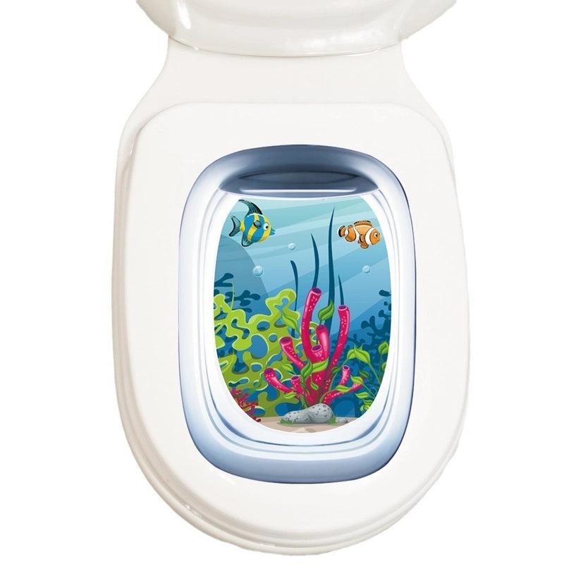 Elegant Landscape PVC Wall Sticker for Bathroom Decor|Home Decor & Wall Art