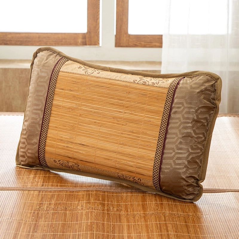 Summer Bamboo Rattan Pillow Breathable Buckwheat Neck Cushion for Adults Dorm Room|Home & Living > Bedding > Pillows