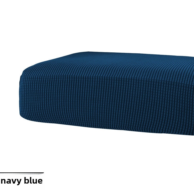 Solid Color Jacquard Knitted Elastic Sofa Cushion Cover Full Protection|Home Decor & Sofa Accessories