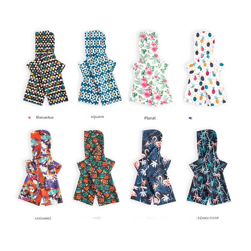 Kids Hooded Beach Towel Poncho Quick-Dry Absorbent Swim Bathrobe Double-Sided Velvet for Boys and Girls|Kids Bath & Swimwear