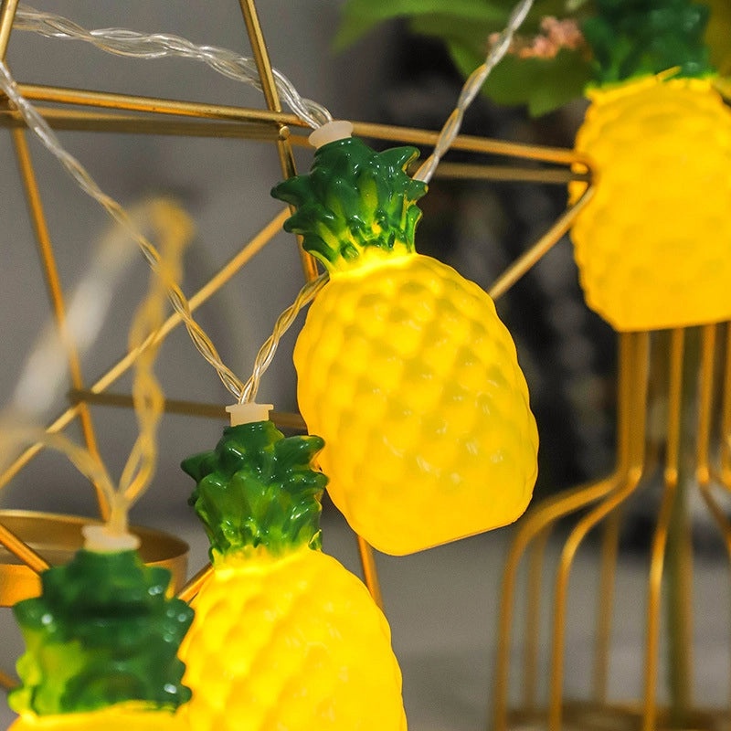 Strawberry and Pineapple LED Indoor Decorative String Lights | Home Decor Lighting