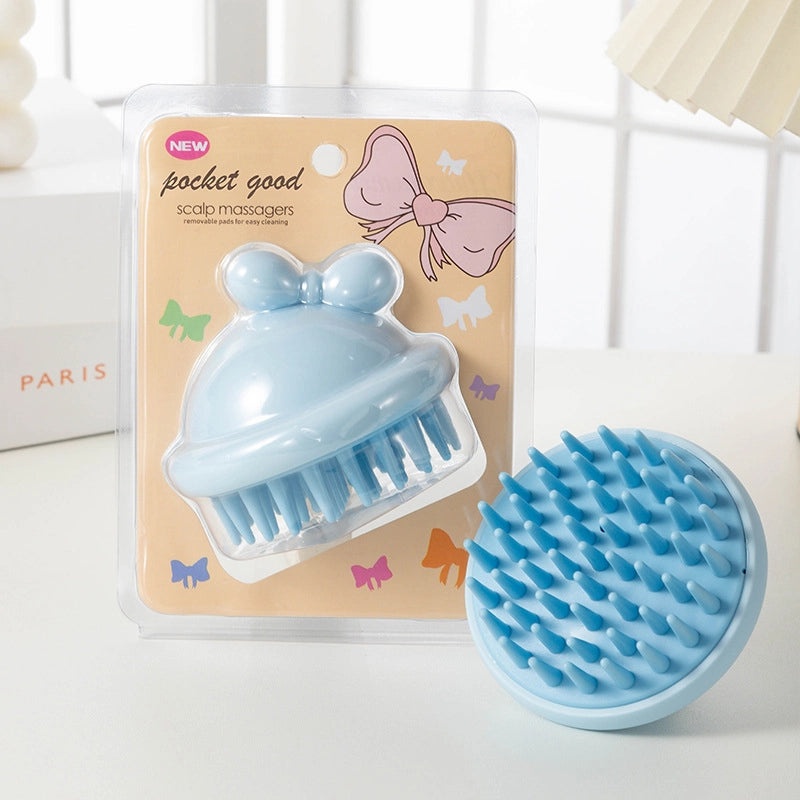 Minimalist Solid Color Shampoo Brush for Home Use | Household Cleaning Supplies