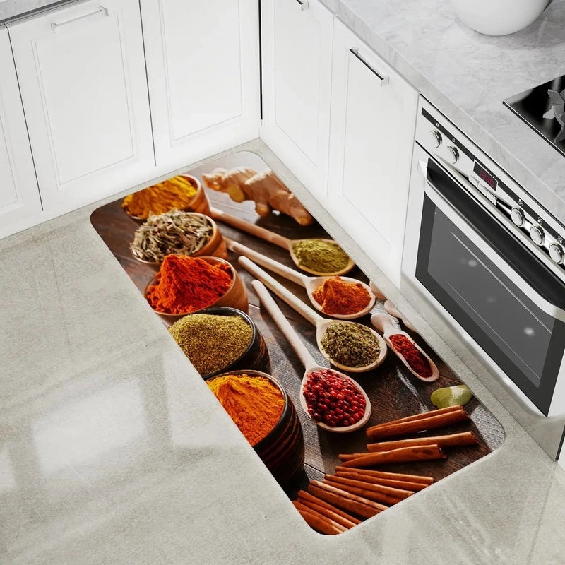 Cozy Casual Spices Pattern Polyester Rug | Home Decor Carpet