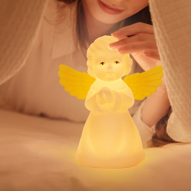 Christmas Angel Silicone Night Light LED Motion Sensor USB Rechargeable Creative Gift|Home Decor Lighting