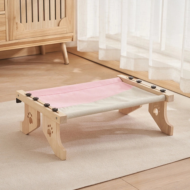 Cat Hanging Bed for Window Balcony Solid Wood Cat Nest Hammock Bedside Strong Load 40kg | Pet Supplies Cats Beds